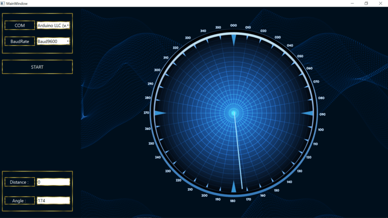 Interface graphique en C++ et Qt pour le projet Radar Arduino